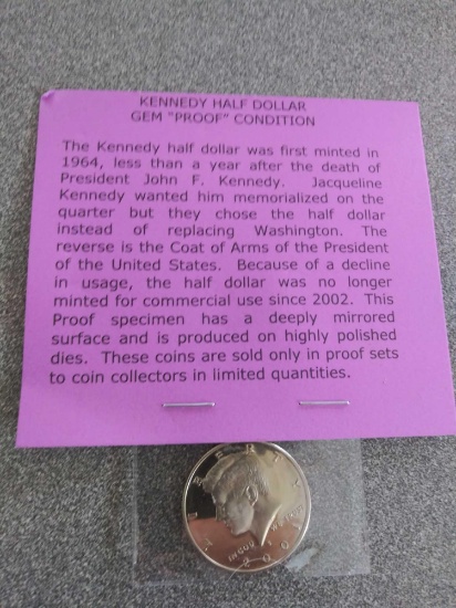 ''2001'' Kennedy Half Dollar