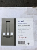 Three Light Pendant by Lampada, Masi Collection, Masi Frost Glass 26''W x 24''H 3-100W M.