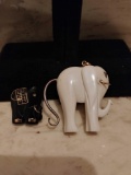 (2) Elephant Gold Toned Vintage Jewelry