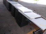 Group of Metal Cabinets, Table Tops