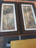 (2) Wall Palm Tree Picture Frames