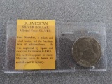 Old Mexican Silver Dollar Coin
