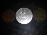 (2) Indian Head Cents,1-Republik Schilling Coin