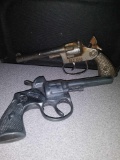 (2) Vintage Metal Revolvers  ''Toy-Gun''