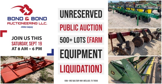 UNRESERVED FARM LIQUIDATION