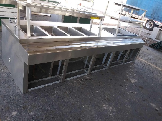 Stainless Steel Front Line Server Warmer/Cooler Station