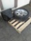 Pallet w/ TV, Rim & Tire ''2 Inch Rim, Size of Tire 285/50 R 20''