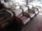 (9) Beige Lobby Chairs, (1) Beige-Three Seater, (1) Center Table