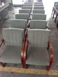 (14) Gray Lobby Chairs