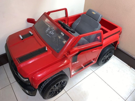 Children Electric Car Red(Chevy Z71 Silverado)