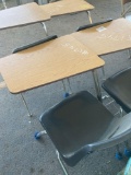 Group of School Chairs, (4) Student Combo Chairs