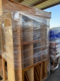 (2) Pallets w/Wood Furniture, Ice Chests