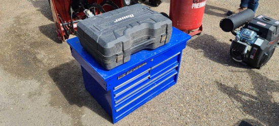 Bauer Bandsaw& US General Storage Toolbox