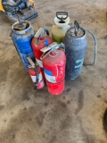 Group of Fire Extinguishers, Sprayers
