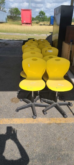 Group of Student Yellow Chairs(12), Student Chairs(6)
