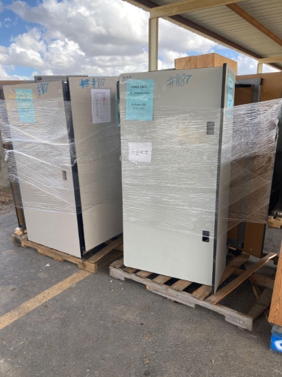 (2) Pallets w/Computer Tables, (4) Computer Tables, (pallet 180,182f)