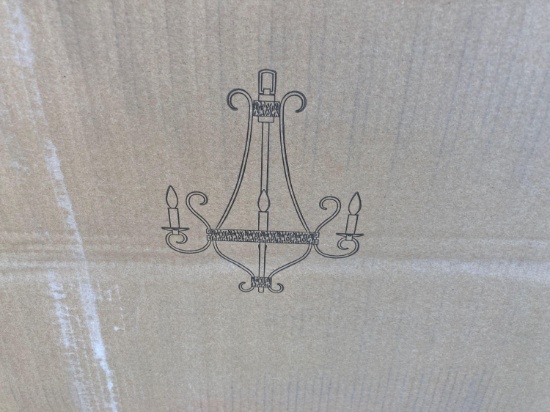 (1) Ellsworth Elegant Chandelier Charcoal,()Aged Bronze Glided Amsden 3 Light Foyer Chandelier,