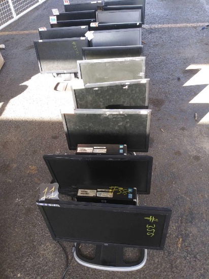 Group of HP Monitors w/CPU's