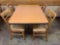 Dinning Table w/(4) Chairs 48''x34''