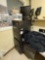 (1) Large File Cabinet, (1) Small File Cabinet, (1) Desk & Misc. Office Items