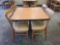 Dinning Table w/(4) Chairs (34''x34'')