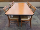 Dinning Table w/(6) Chairs 72'' x 34''