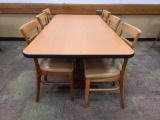 Dinning Table w/(6) Chairs 72''x34''