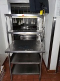 (1) Heavy Duty Commercial Kitchen Rack, 34''Long, 30''Wide w/Smaller Rack on Top(34''Long,