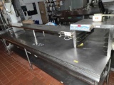 Stainless Steel Shelving Work Table w/Shelve(144''x30'') & FMP Digital Zap Timer