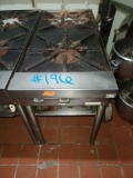 2-Burner Commercial Gas Range 18''x41''