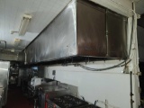 37Ft Long Stainless Steel Exhaust Hood w/Fans on Top of Roof 4'6'' Wide, 3'' Deep