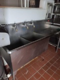 (3) Bay Stainless Steel Sink 6Ft Long