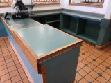 Wooden Counter w/Compartments(8Ftx2Ft, 6Ftx1.5Ft, & 7Ftx1.5Ft)