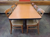 Dinning Table w/(6) Chairs(72''x34'')