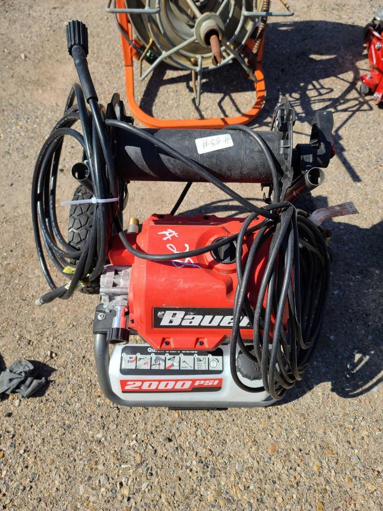 Bauer Electric Pressure Washer 2000 Psi 