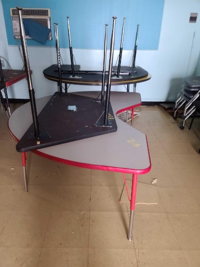 (3) Kidney Tables & (1) Trapezoid Table