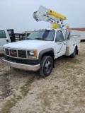 1991 GMC Sierra 2500 Bucket Truck V8 454 , VIN # 1GDKC34NXMJ512156