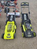 (2) Ryobi Push Lawn Mowers