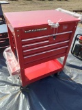 Red Toolbox with Wheels