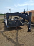 2-Axle Gooseneck Homemade Trailer w/Ramps& Winch