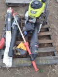 Pallet w/Honda GCV 160 Pressure Washer & Misc. Lawn Equipment