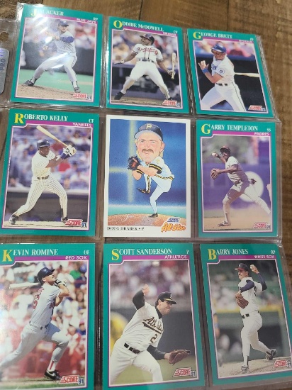 (9) Collectible Baseball Cards