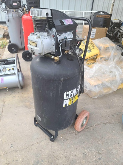 Black Central Pneumatic Air Compressor