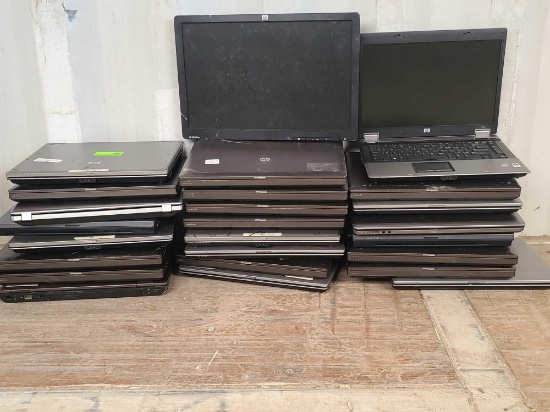 (24) Laptops Different Models, (1) Hp Monitor