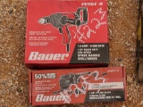 (1) Bauer 1/2'' Heavy Duty Low Speed Spade Handle Drill Mixer & (1) Bauer Variable Speed Oscillating