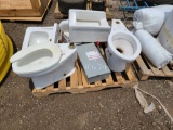 (3) Pallets w/(2) Boilers, Sink, Breaker Boxs, Toilets, Etc