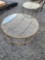 (2)Round Glass Table