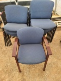 Group of Blue Chairs