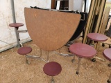 (1)Round Cafeteria Table