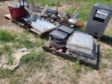 Lot w/Ceiling Fan, Ice Chest, Racks, Dish Trays & Misc. Restaurant Items